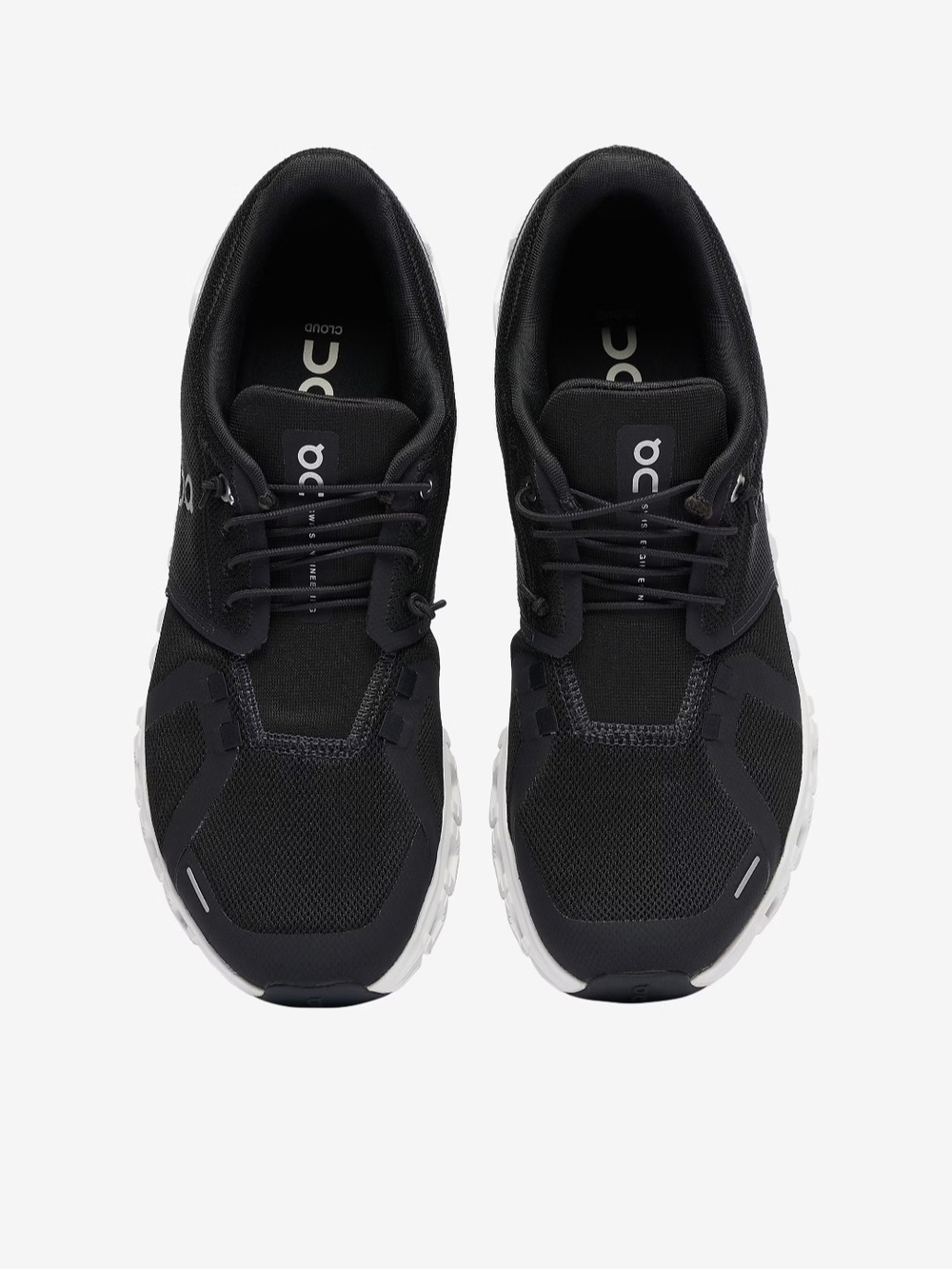On Cloud 6 Black Athletic Shoe with White Sole  Womens Sz 8 - Picture 8 of 12